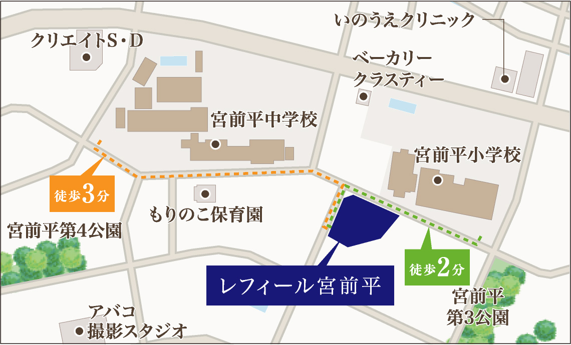 現地周辺マップ